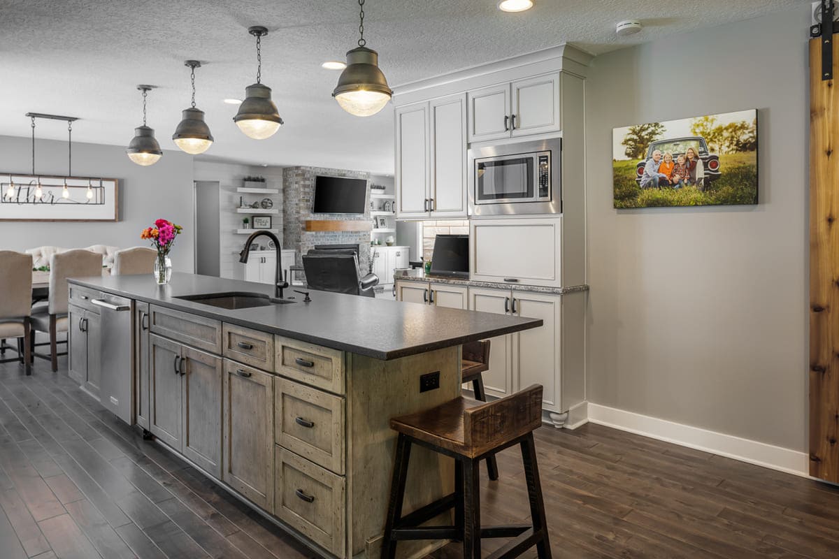 Open Plan Kitchen Living Room With Fireplace Www resnooze